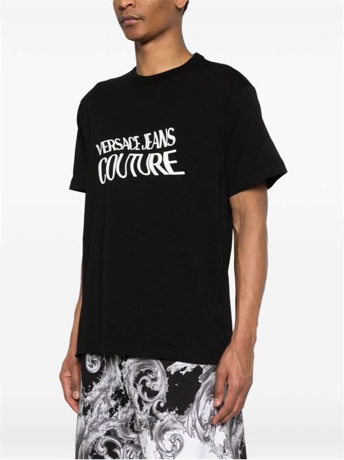 T-shirt uomo Versace Jeans Couture nera Versace jeans Couture | 80GAHE04CJ00E899